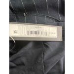 Steve Madden  Women's M Imaan Blazer Navy Blue Pinstripe Office Contemporary New Photo 9