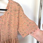 EXPRESS 90s  Pastel Pink Wide Leg Jumpsuit Babydoll Girly Floral Bambicore Medium Photo 2