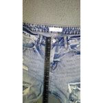 Kancan Mom‎ Jeans Women 5/26 High Rise Distressed Fringe Festival Denim Blue Photo 3