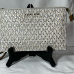 Michael Kors Clutch Pouch Metallic Laser Cutout Photo 0