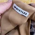 Whistles Flounce Dress Brushed Cheetah Flippy Dress Career Wear Brown Size 10 Photo 5