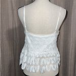 Lizard Thicket  size medium sleeveless white v neck tank with adjustable straps Photo 14