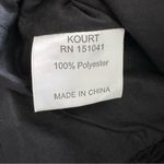 Few Moda  Kourt Anastasia Black Ruched Long Sleeve Blouse Size M NWT Photo 6