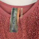 Aratta‎ Silent Journey Copper Hand Beaded Chiffon Cami Tank NWT Size Medium Brown Photo 3
