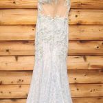 Mac Duggal  79264 Blue Embroidered Applique Feathered One Shoulder Trumpet Gown Photo 12