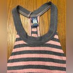Free People  Pink & Gray Stripe Racerback Tennis Golf Pickleball Dress Size Small Photo 2