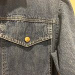 VTG IDEAS Denim Jumpsuit Women Medium Blue Wash Button Front Utility 3/4 Sleeves Photo 8