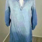 AUW  Light Blue Quarter Sleeve Sun Dress Size M Photo 0