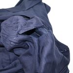 Jones New York Navy Blue Linen Dress Pleated Skirt Stripes Womens 10 Nautical * Photo 7