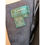 Ralph Lauren Women's Dress Black Pleated 100% Silk Gown Strapless Classic Sz 10 Photo 4