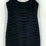 Anne Klein Anne Klein Women’s Black Lined Cocktail Sleeveless Ruffle Dress Size 8 Photo 0