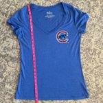 Majestic  Threads Women's Chicago Cubs Javier Baez V-Neck T-Shirt Photo 5