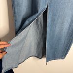 Old Navy NWOT  Mid Rise Column Slit Denim Maxi Skirt In Maca Blue Size 16 Photo 7