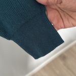 Free People Women's Deep Teal Cowl Neck Sweater Size L Photo 2