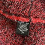 Cyrus  Red & Black Windowpane Hooded Sweater Jacket Cozy Warm Winter XS Photo 4