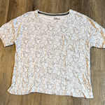 Disney White and Black Mickey Mouse Soft Comfy Short Sleeve Tee T-Shirt Medium Photo 0