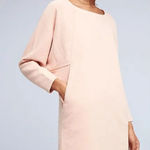 Anthropologie  Holding Horses Cocoon Sweatshirt Dress Peach Pockets S Photo 0