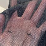 DKNY Black Sheer Women’s Beaded Tank Top Sz LG Stretch Rayon Sleeveless Photo 3