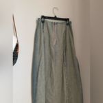 Destroyed Denim Jean 2 Piece Slit Maxi Skirt, Size Medium Blue Photo 3