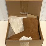 Quince  Australian Shearling Mid Calf Boots Pecan Size 8 Photo 1