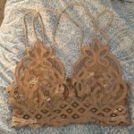 Free People One Nude Tan Adella Lace Bralette Bra XS Photo 2