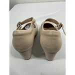 Womans NWOT Hene Jnel Maryjane Shoes 10 Beige Buckle Round Toe Block Heel Tan Photo 4