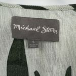 Michael Stars  Paradiso Palms‎ Wrap Tropical Green Dress Short Sleeves Size Small Photo 7