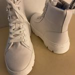 Dr. Martens women white canvas combat Combs boots size 10 wide width Photo 8