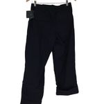 Liz Claiborne Womens Straight Pants Tab Roll Hiking Outdoor Cotton Black Size 8 Photo 2
