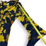 CAbi  Navy Yellow Midnight Bell Sleeve Midi Mesh 3/4 Sleeve Dress - Size Medium Photo 8