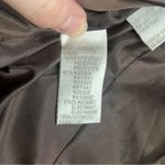 Jones New York Brown long sleeve button up suit, jacket removable fur mob wife Photo 8