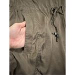 Ann Taylor 100% Silk Bronze Brown Cargo Utility Shirt Dress sz 14 Photo 10