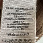 Free People  Irresistible Fringe Hem Slouchy V-Neck Oversized Sweater Tan S Photo 8