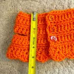 Handmade Crochet Cowl Pattern Neck Warmer with Buttons Orange Photo 8
