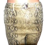 ZARA  Beige Faux Snake Skin Jeans 6 Photo 1