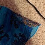 Jones New York Blue patterned short sleeve midi dress never worn Photo 2