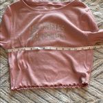 Aeropostale  Pink Long Sleeve Fitted Crop‎ Tee Photo 6