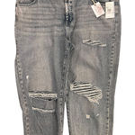Jessica Simpson  Harmony High Rise Straight‎ Distressed Glitter Blue Jeans 22W Photo 0