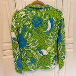 Lilly Pulitzer Women's Roar of the Jungle Quarter Zip Lightweight Pullover XS Photo 2