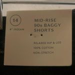 Universal Threads Mid Rise 90’s Baggy Shorts Black Denim Cutoff Shorts Photo 4