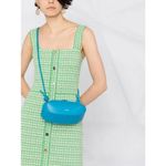 Sandro 💕💕 Lea Organic Cotton Blend Square Neck Tweed Dress ~ Vert Green 34 Photo 6