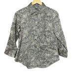 Talbots NWOT ‎ Leopard Button Down Size 4 Photo 3