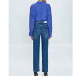 Pistola  Cassie Size 24 Super High Rise Straight Leg Jeans Medium Palladium NEW Photo 4