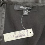 Madewell NWT Size 8 Black Satin Wide V-Neck Midi Dress NO107 Photo 2