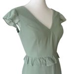 Revelry Formal Dress 8 Amelia Green Sage Bridesmaid Gown Prom Long Boho Fairy Photo 5