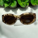 Oscar de la Renta Brown Tortoiseshell Sunglasses Photo 0
