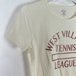 J.Crew NWT  Broken-In Jersey West Side Tennis League Cropped T-Shirt Size XXS Photo 2