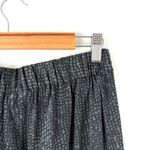 Eileen Fisher  100% Silk Printed Cropped Pull-On Pants High Waist Grey Sz MP Photo 8