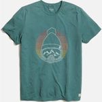 Marine layer Shirt Men XL Signature Crew Graphic Tee Top Green Ski Snowboard NWT Photo 0