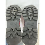 Womans Rouge Ankle Boots Chunky 10 M Plaid Animal Print Lace Up Zip Up Red Photo 7